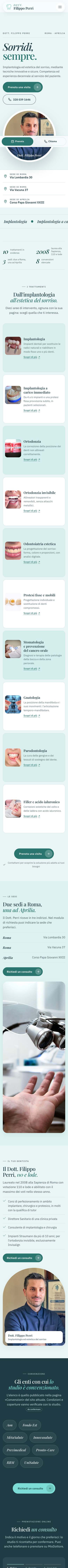 Il nuovo sito su smartphone