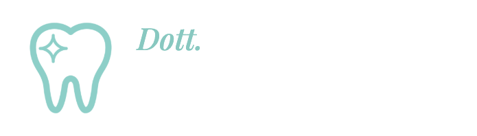 Il logo in bianco su fondo scuro